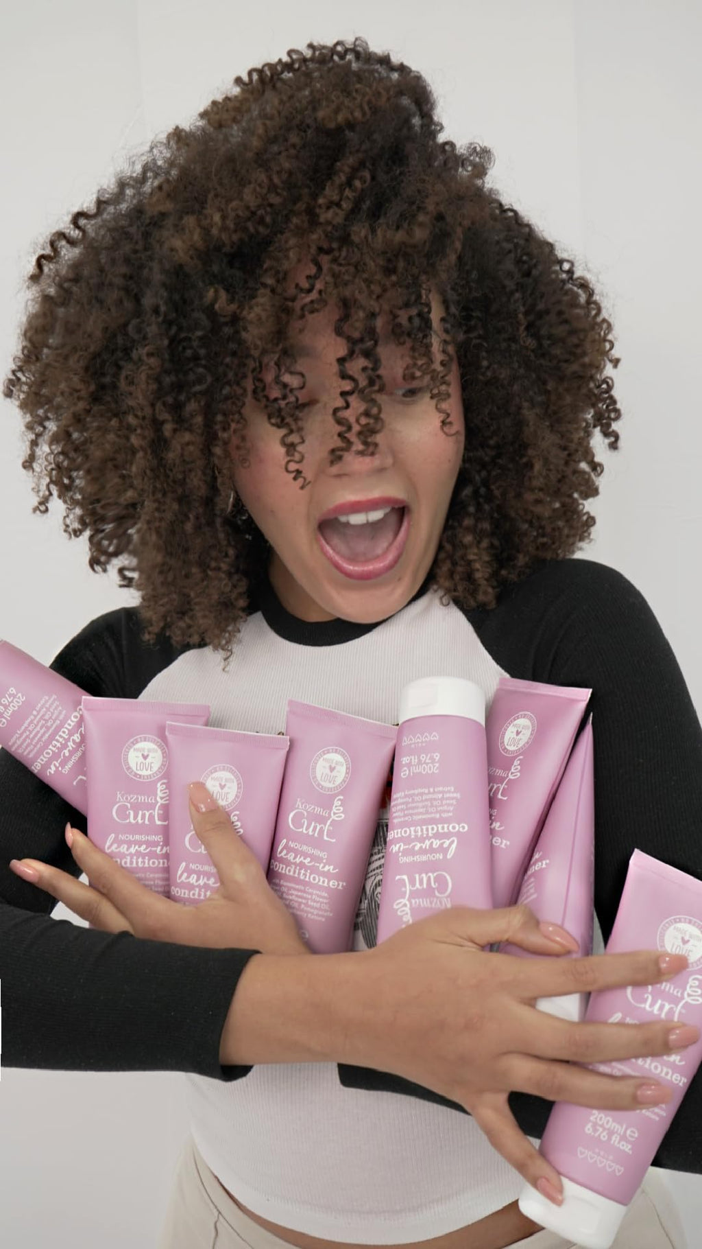 Kozma Curl Nourishing Leave-In Conditioner 200 ml – Lightweight Detangler for Curly & Wavy Hair