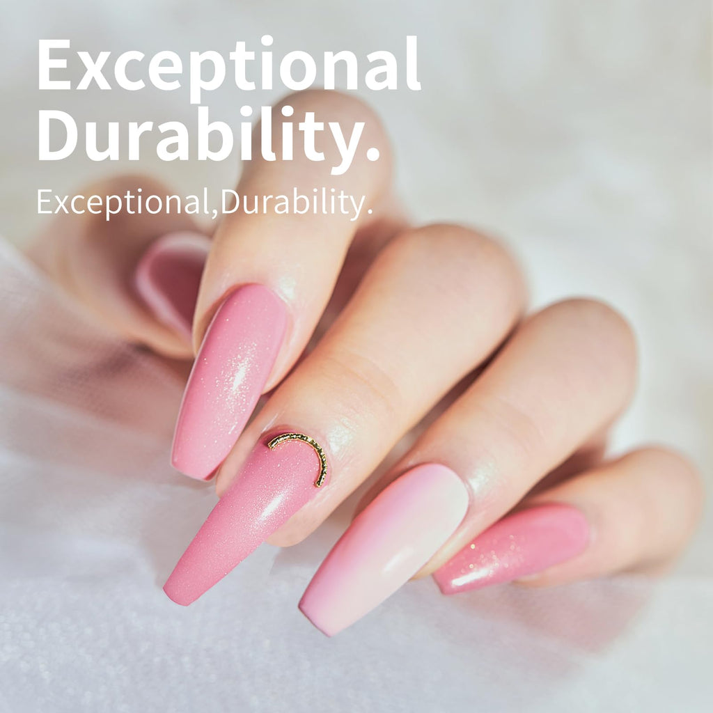 Krofaue 1200Pcs Coffin Nail Tips – Half-Cover, 12 Sizes, Clear & Natural for Acrylic Nails | Salon & Home Mani