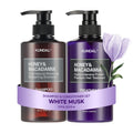 KUNDAL White Musk Shampoo & Conditioner Set – Sulfate-Free, Argan & Macadamia Oil