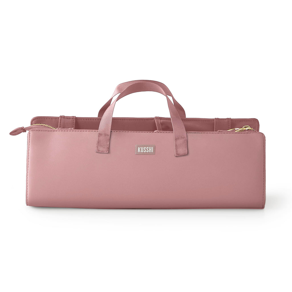 KUSSHI Hair Tools Bag — Oprah’s Favorite Things Winner | Neoprene Travel Organizer (Mauve)