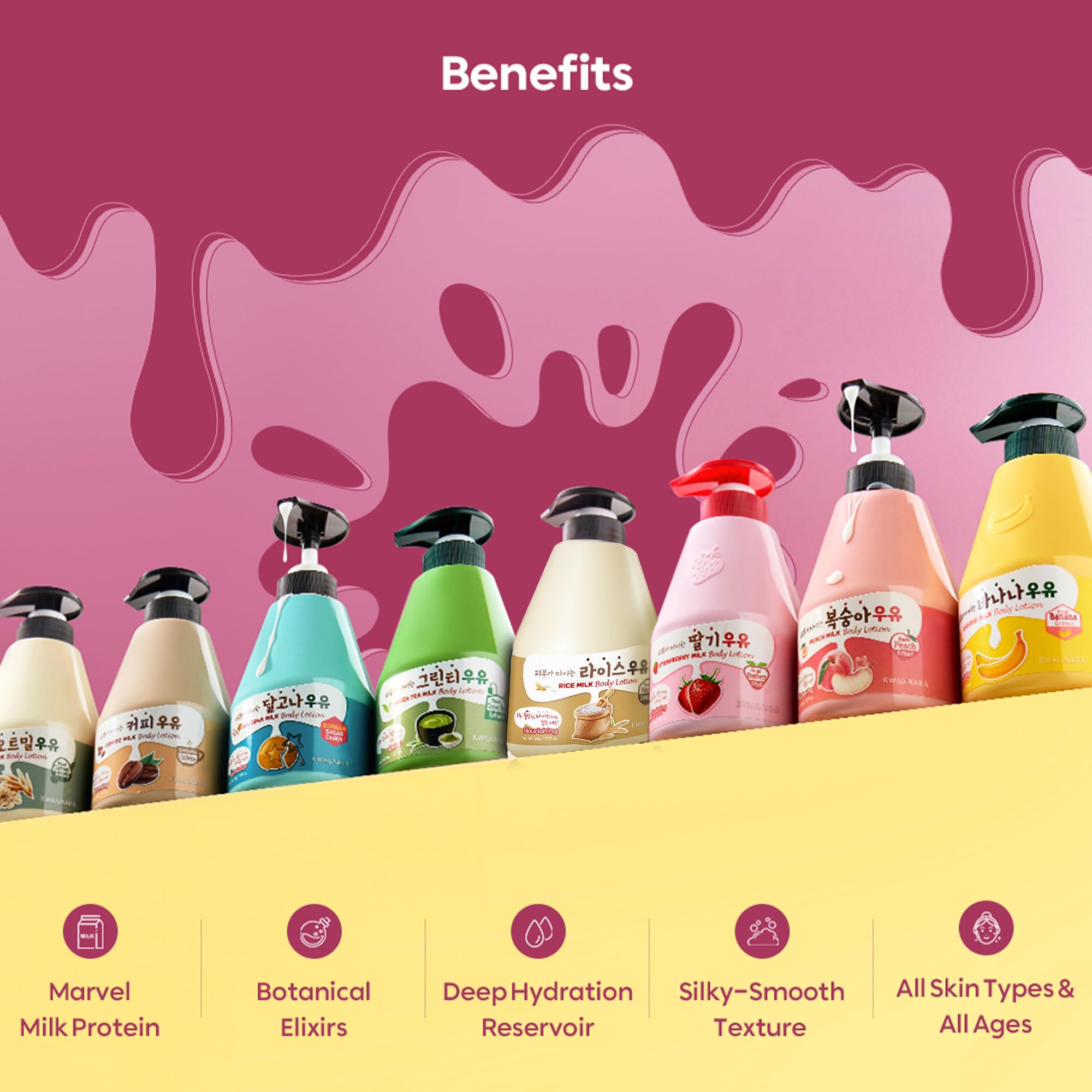 Kwailnara Rice Milk Body Lotion – Deep Hydration with Rice Extract, Milk Protein & Royal Jelly | Paraben-Free, Non-Greasy