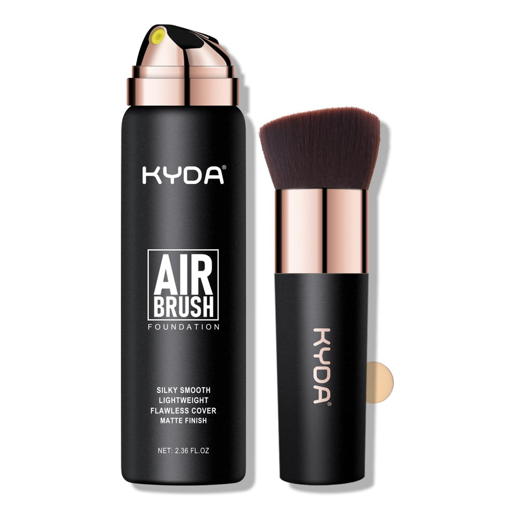 KYDA AirBrush Foundation Spray – Silky, Breathable Nude Finish with Flawless Coverage (#220 Natural Beige)