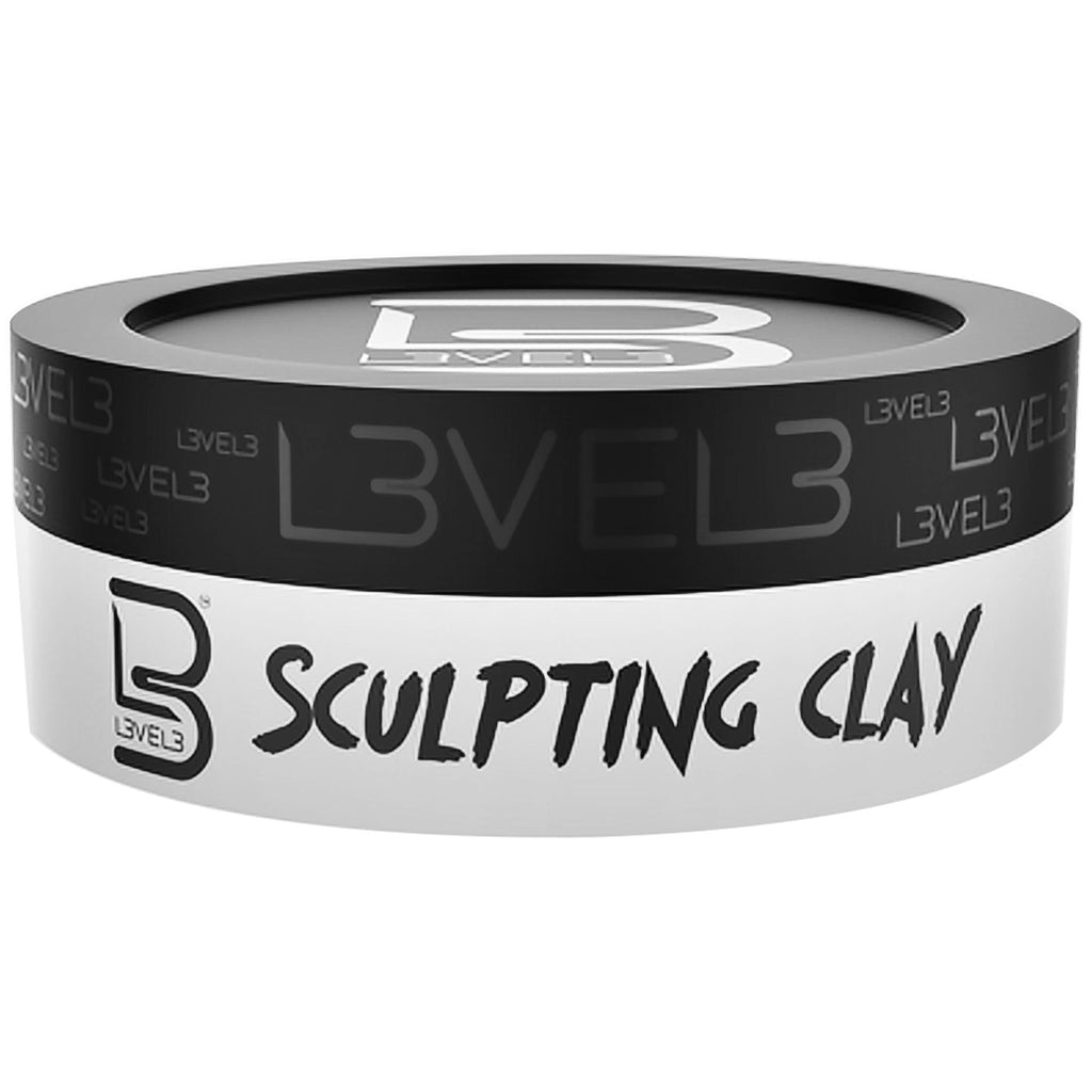 L3 Level 3 Hair Sculpting Clay - Premium Hold for Men, Long-Lasting Style