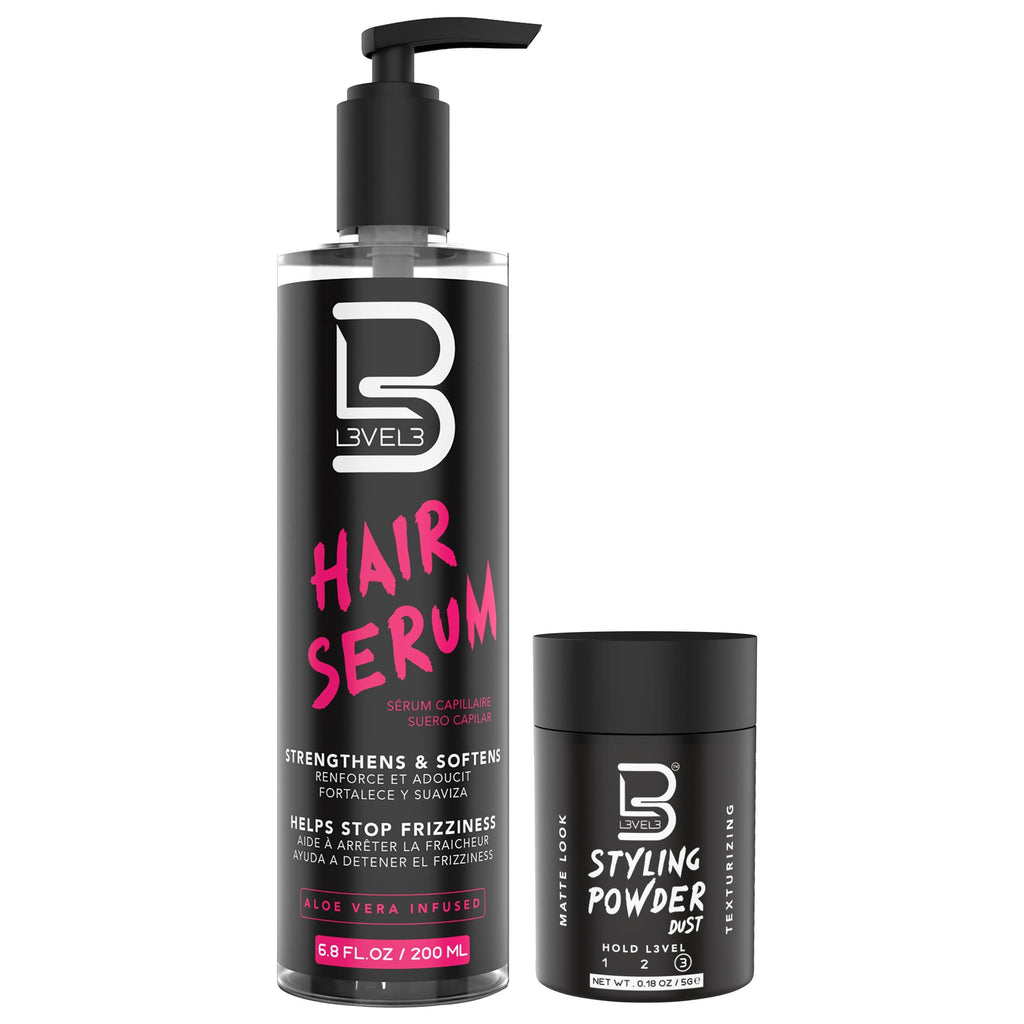 L3 Level 3 Hair Serum – Repair Damaged Hair, Smooth & Frizz Control (Sample Powder Included)