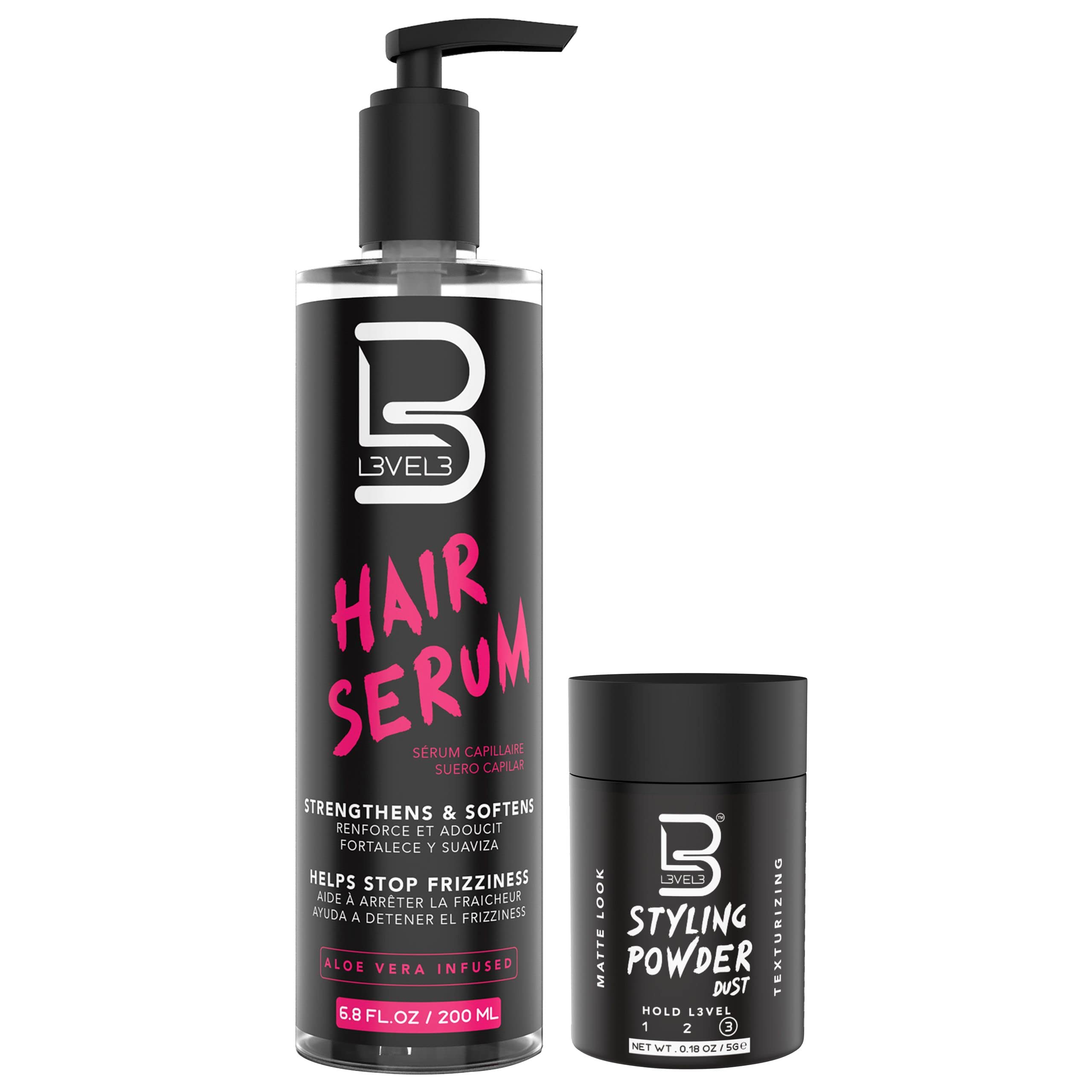 L3 Level 3 Hair Serum – Repair Damaged Hair, Smooth & Frizz Control (Sample Powder Included)