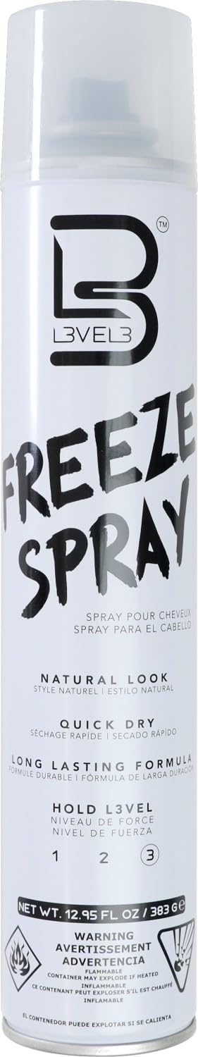 L3 Level 3 Hair Spray – Long-Lasting Hold, Smooth Finish, UV Protection | 12.95 Oz
