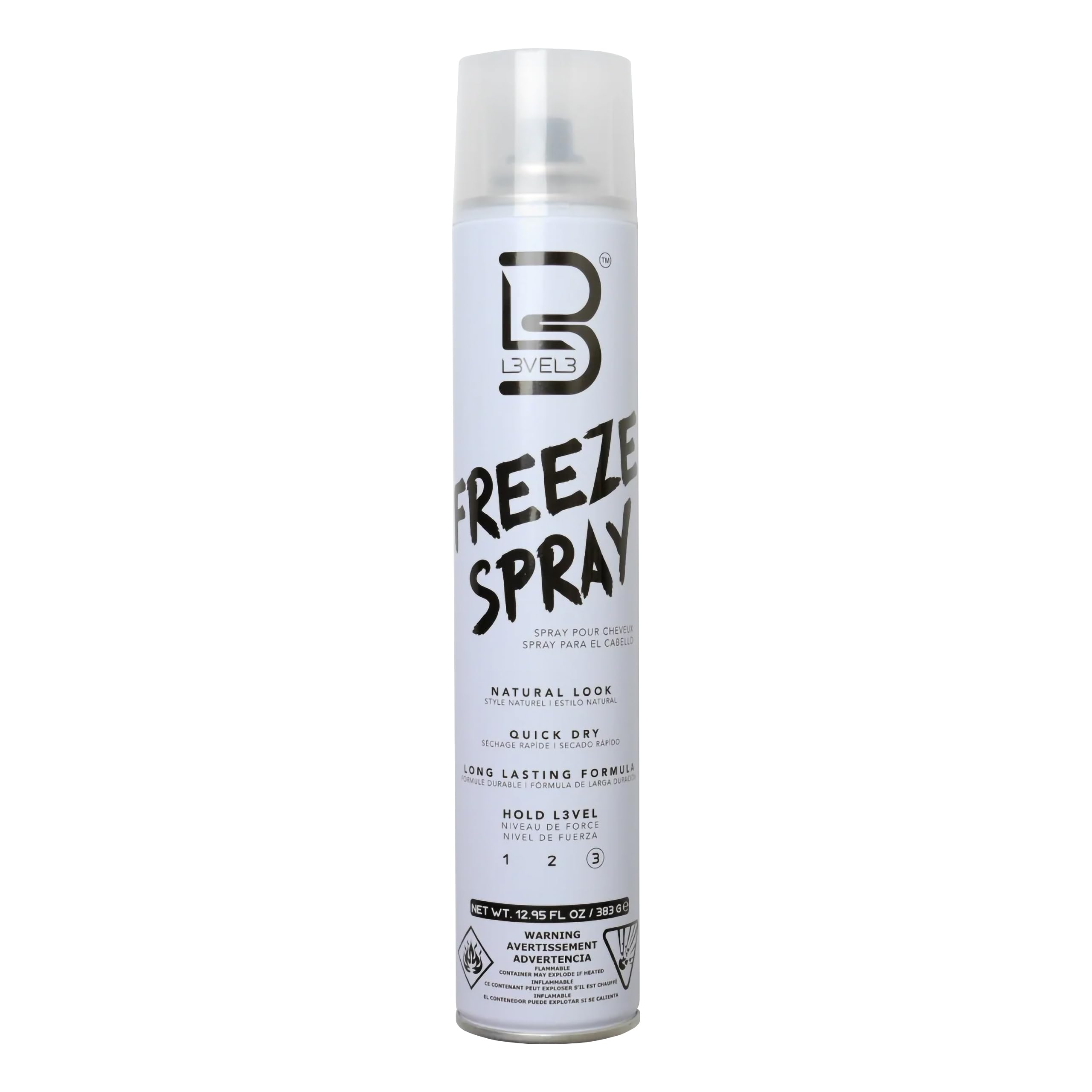 L3 Level 3 Hair Spray – Long-Lasting Hold, Smooth Finish, UV Protection | 12.95 Oz