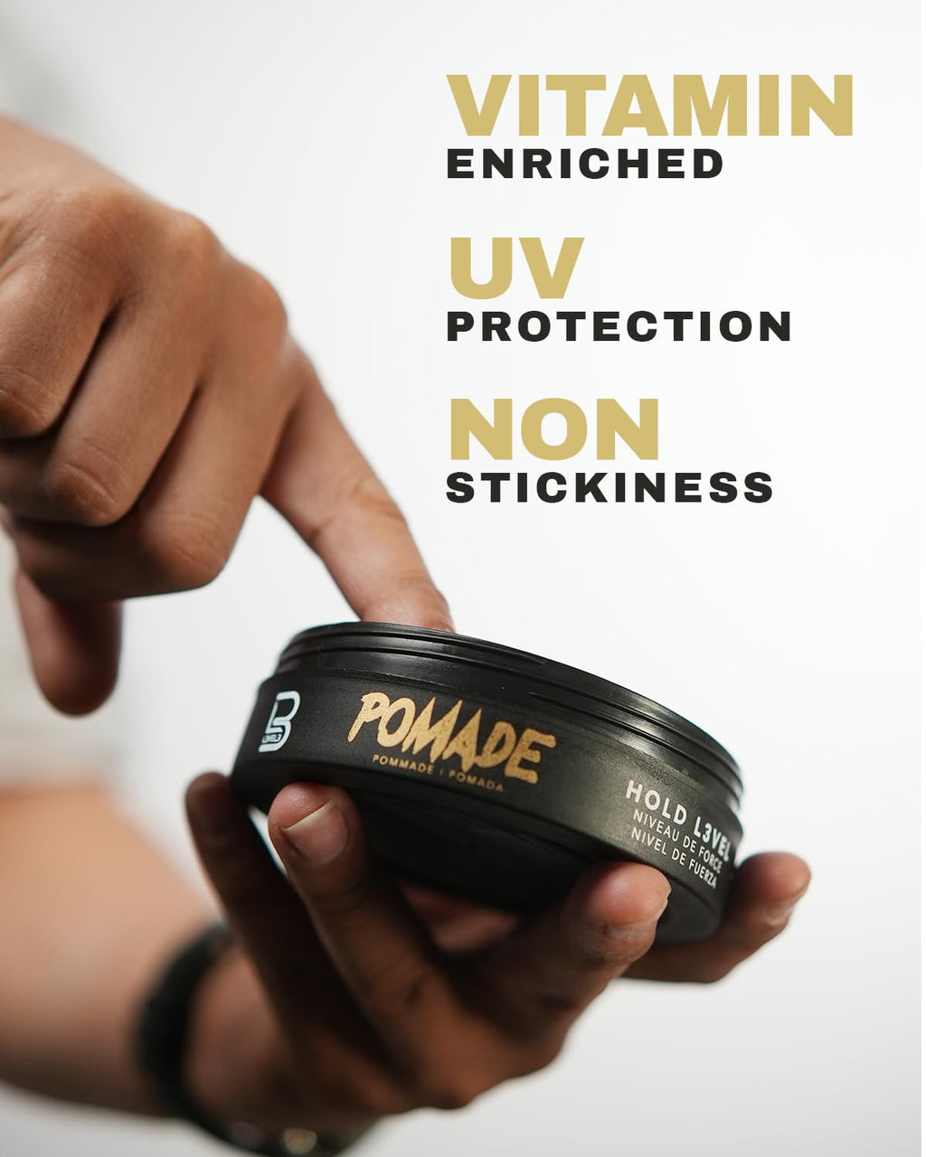 L3 Level 3 Pomade – Keratin-Infused, Volumizing Pomade with Long-Lasting Hold (4 Pack)