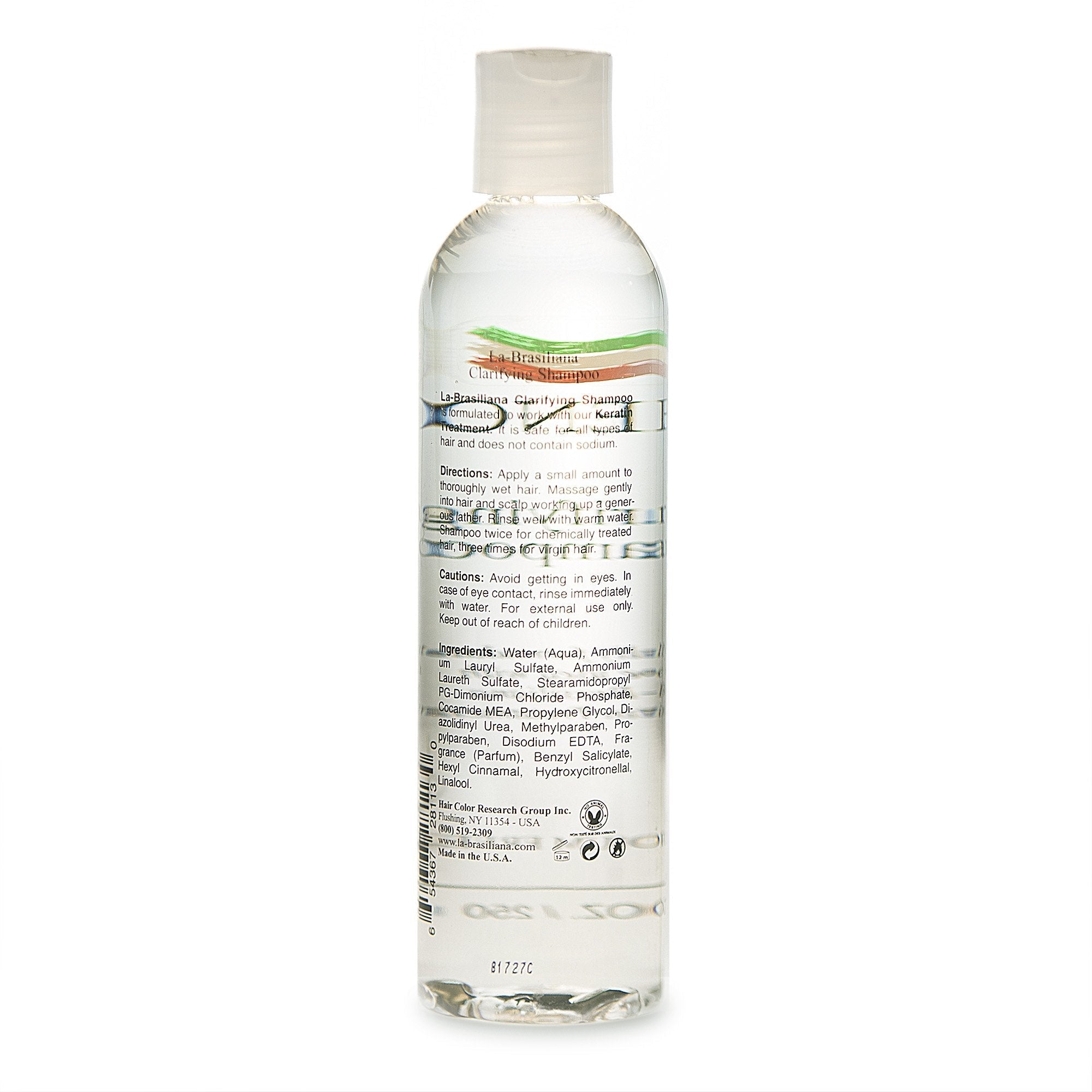 La-Brasiliana Meno Clarifying Shampoo – Pre-Treatment Purifier for Keratin & Collagen, 8.45 fl oz