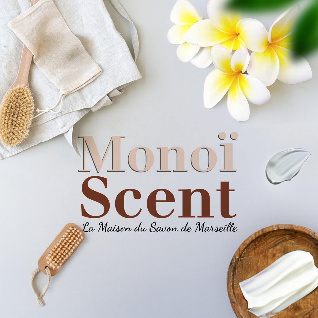 Monoi Moisturizing Soap Bars Trio – French Shea Butter, 97% Natural | La Maison du Savon de Marseille