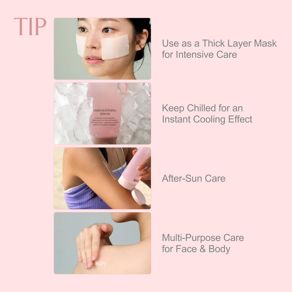 LA MUSE Oasis Soothing Serum Tube – Deep Hydration, Instant Cooling, Non-Sticky Gel