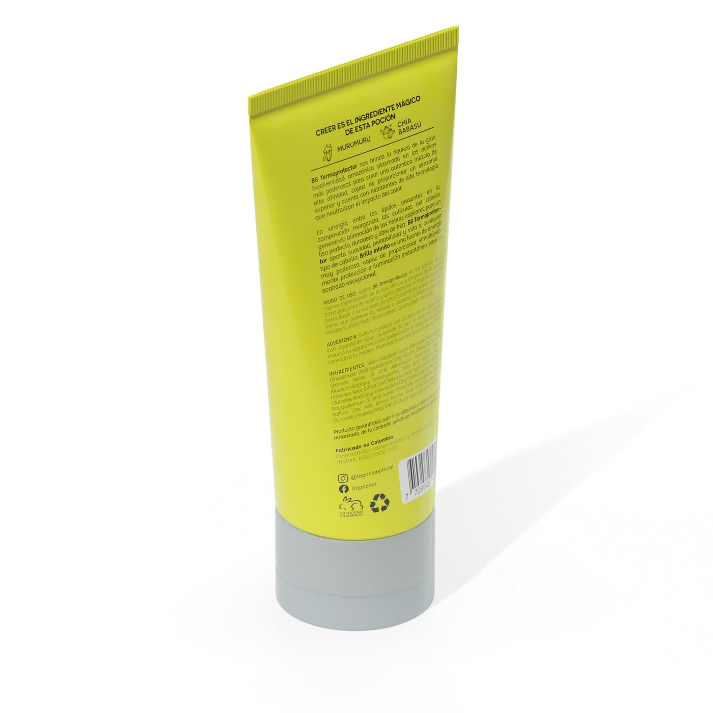 La Pocion B8 ThermoProtectant Cream – Heat Protection & Shine Treatment for Dry or Damaged Hair | 5oz / 150ml
