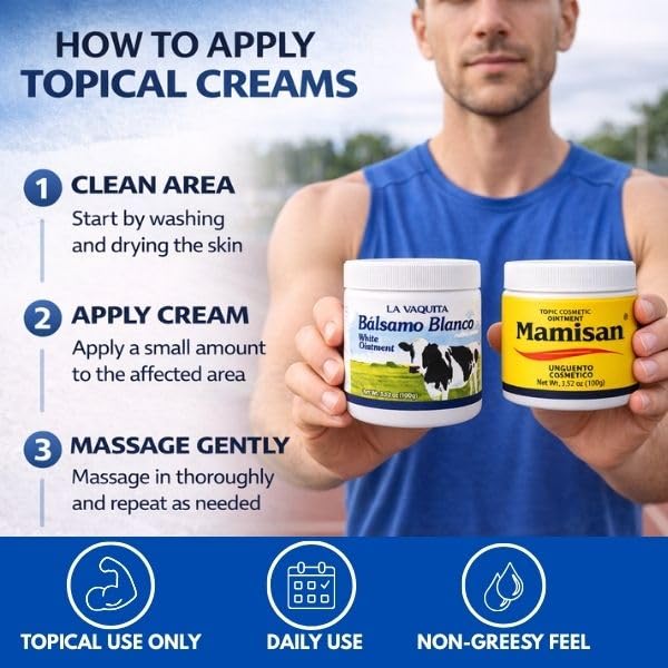 La Vaquita White Balm Cosmetic Ointment (3.52 oz) for Sweat, Fat Burning, Joint Relief & Muscle Recovery