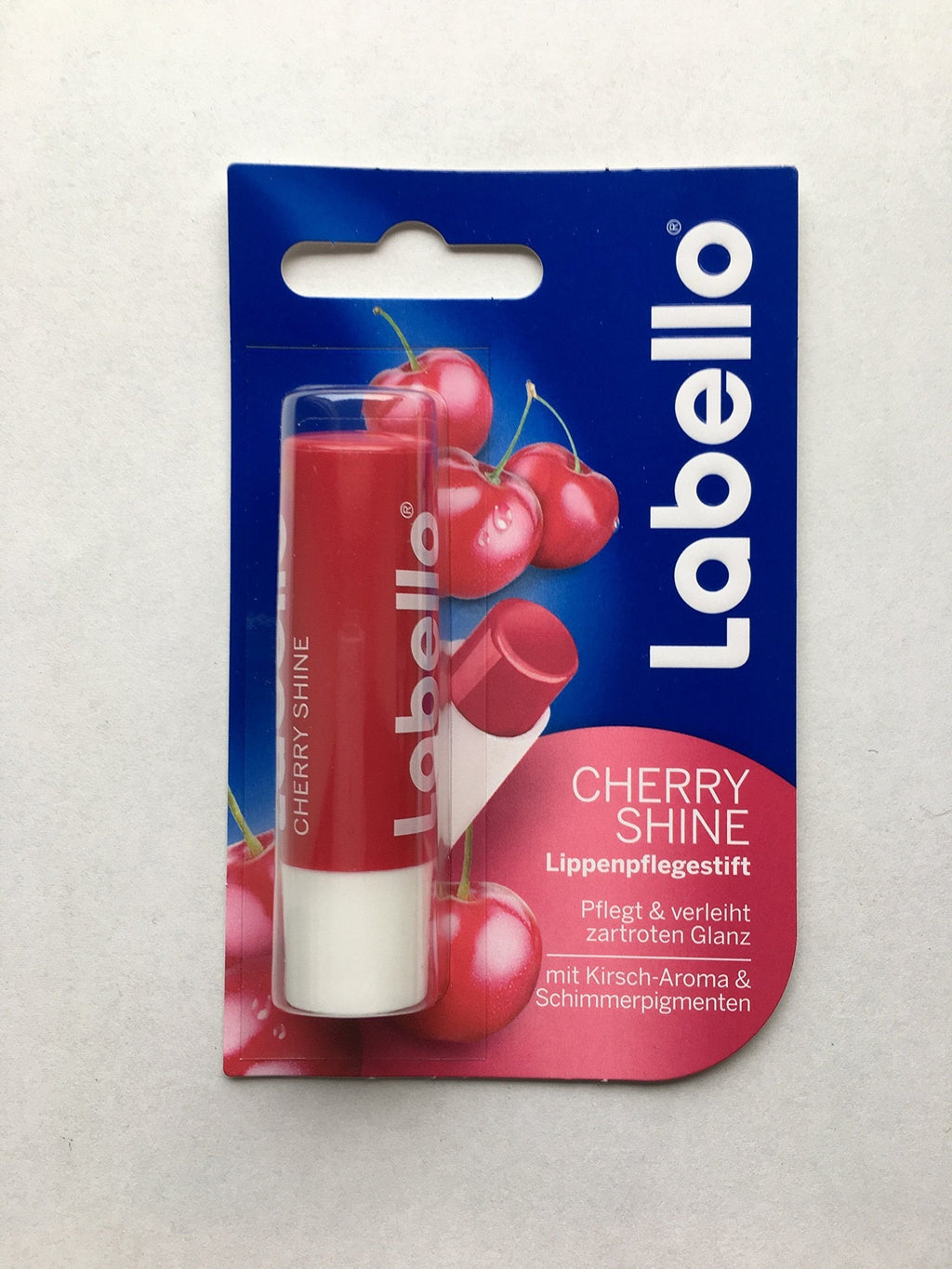 (Pack of 3) Labello Watermelon, Blackberry & Cherry Shine Lip Balm Bundle