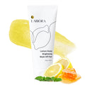Labiora Lemon Honey Face Mask Wash-Off Pack & Scrub – 5-Minute Exfoliating Hydrating for Sensitive Skin (3.52 oz/100 g)