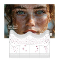 LADDYFOX 20 Pcs Rose Gold Glitter Freckles Patches – Waterproof Easy-Apply Face Tattoos for Women