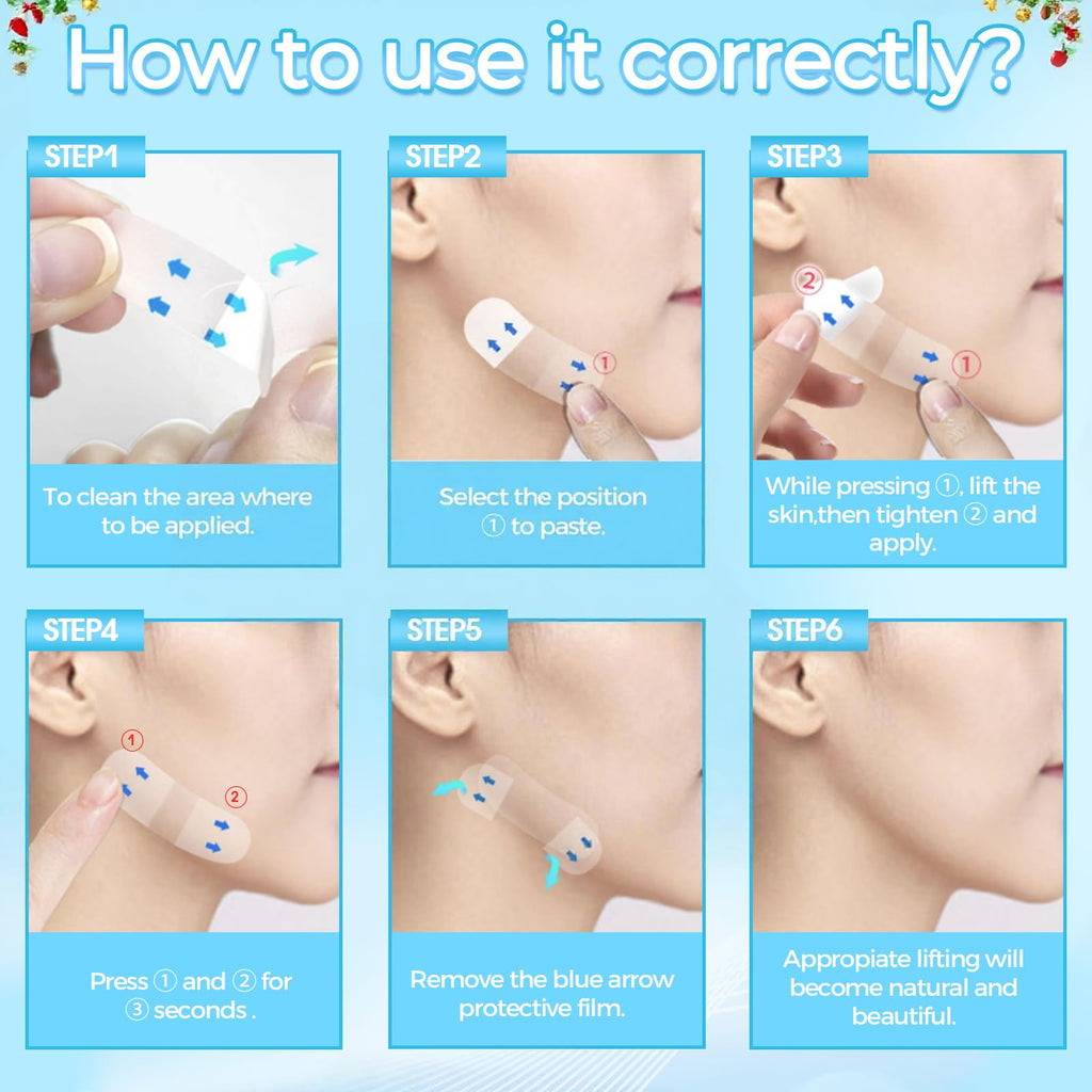 LadPemo Face Lift Tape – Invisible 100-pcs for Instant Contour & Tightening
