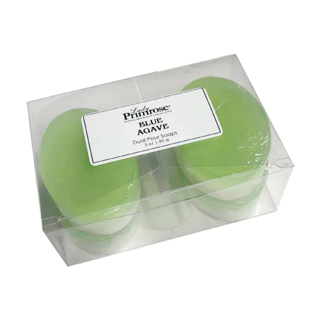 Lady Primrose Blue Agave Dual Pour Soap Set – 4 x 3 oz Bars