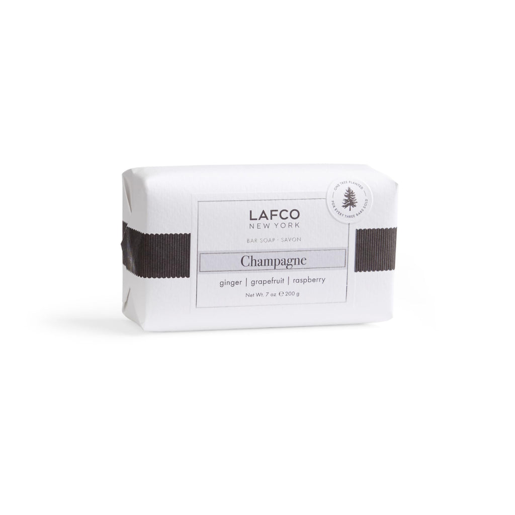 LAFCO New York Champagne Bar Soap – Ultra-Hydrating 7 oz, All Skin Types, Made in Europe