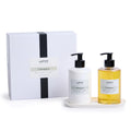 LAFCO New York Hand Care Trio, Champagne – Liquid Soap, Hand Cream & Ceramic Tray | Made in Italy