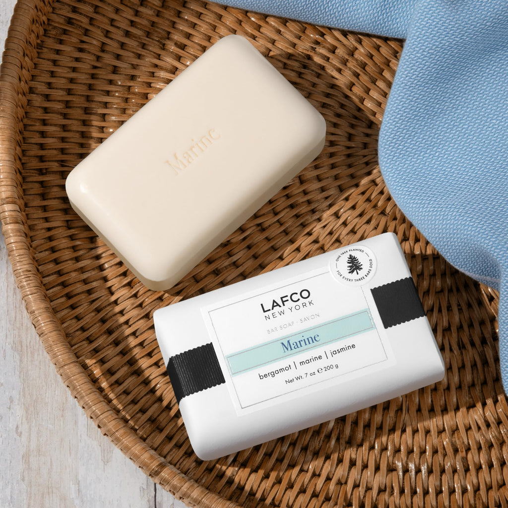 LAFCO New York Marine Bar Soap | Ultra-Hydrating 7 oz for All Skin Types – Made in Europe