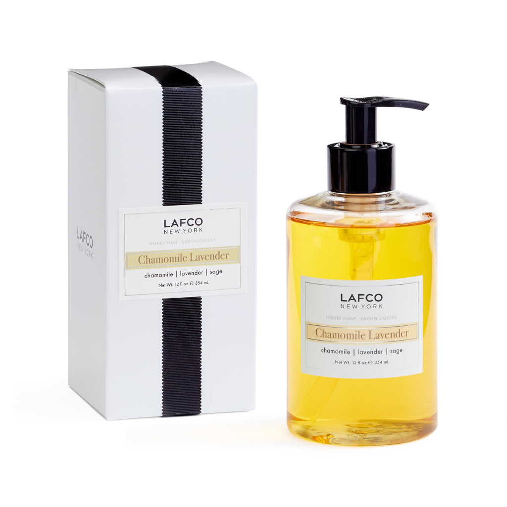 LAFCO New York Liquid Soap Chamomile Lavender – 12 oz | Hypoallergenic, Plant-Based, Made in Italy