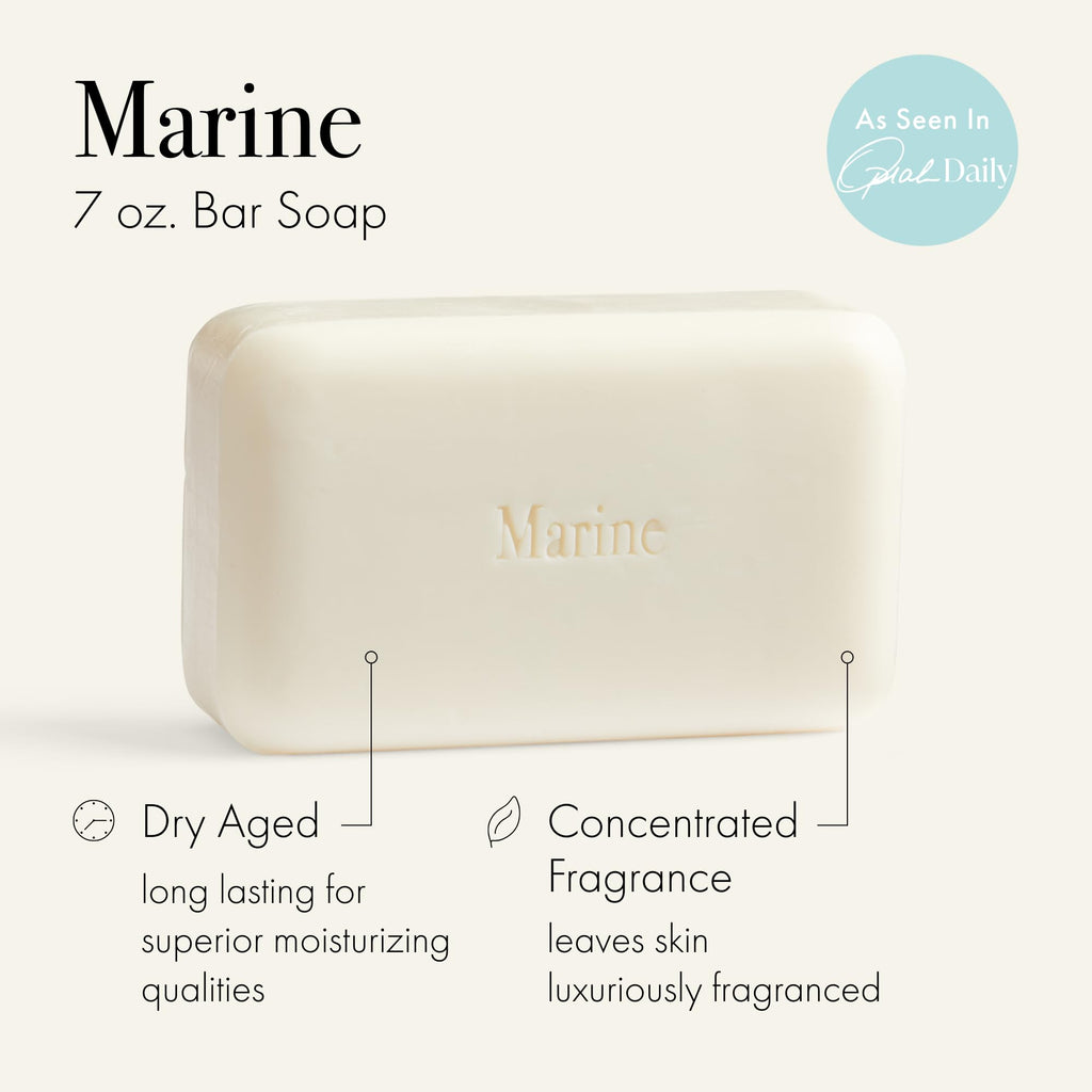 LAFCO New York Marine Bar Soap | Ultra-Hydrating 7 oz for All Skin Types – Made in Europe