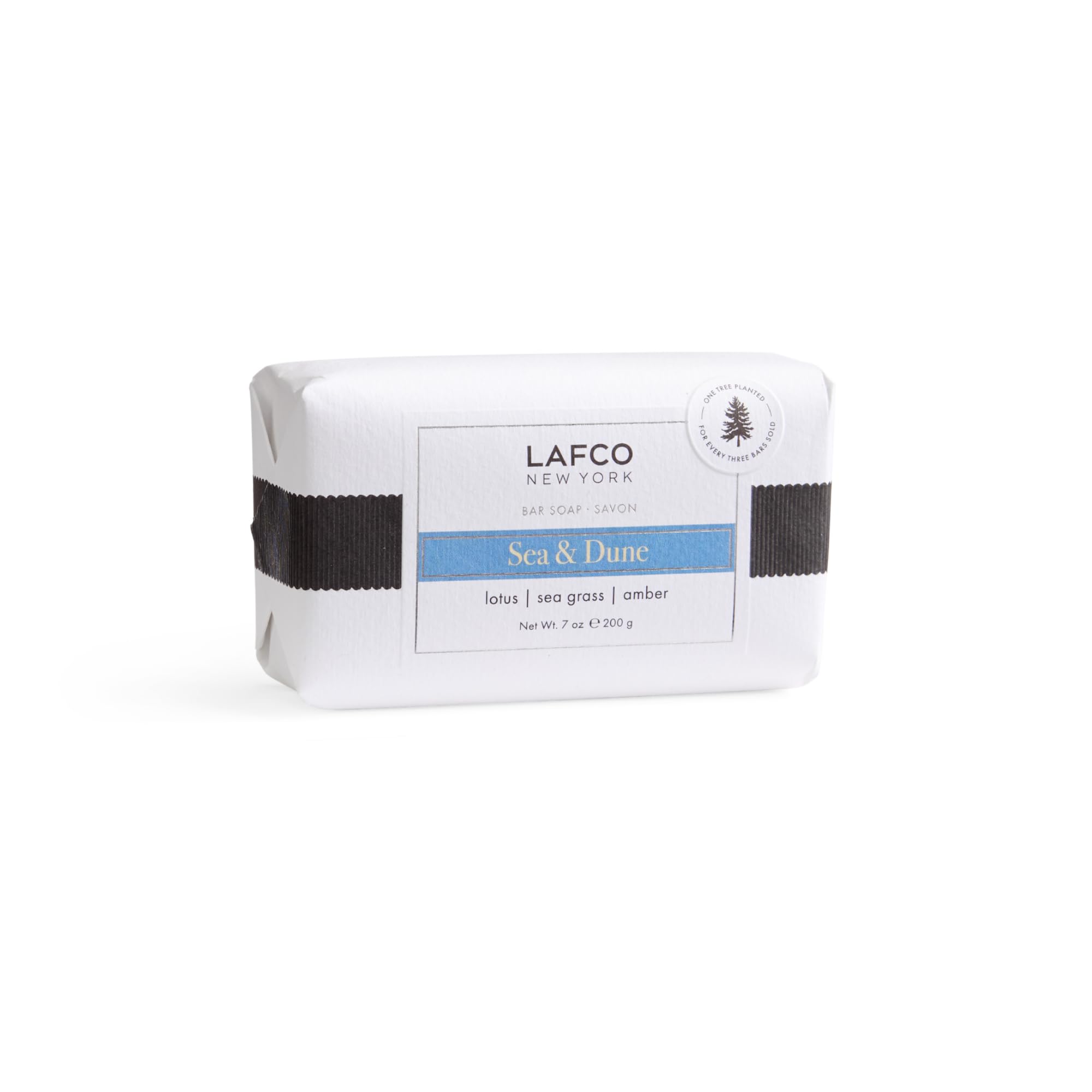 LAFCO New York Sea & Dune Bar Soap – Ultra-Hydrating, All Skin Types, 7 oz, Made in Europe