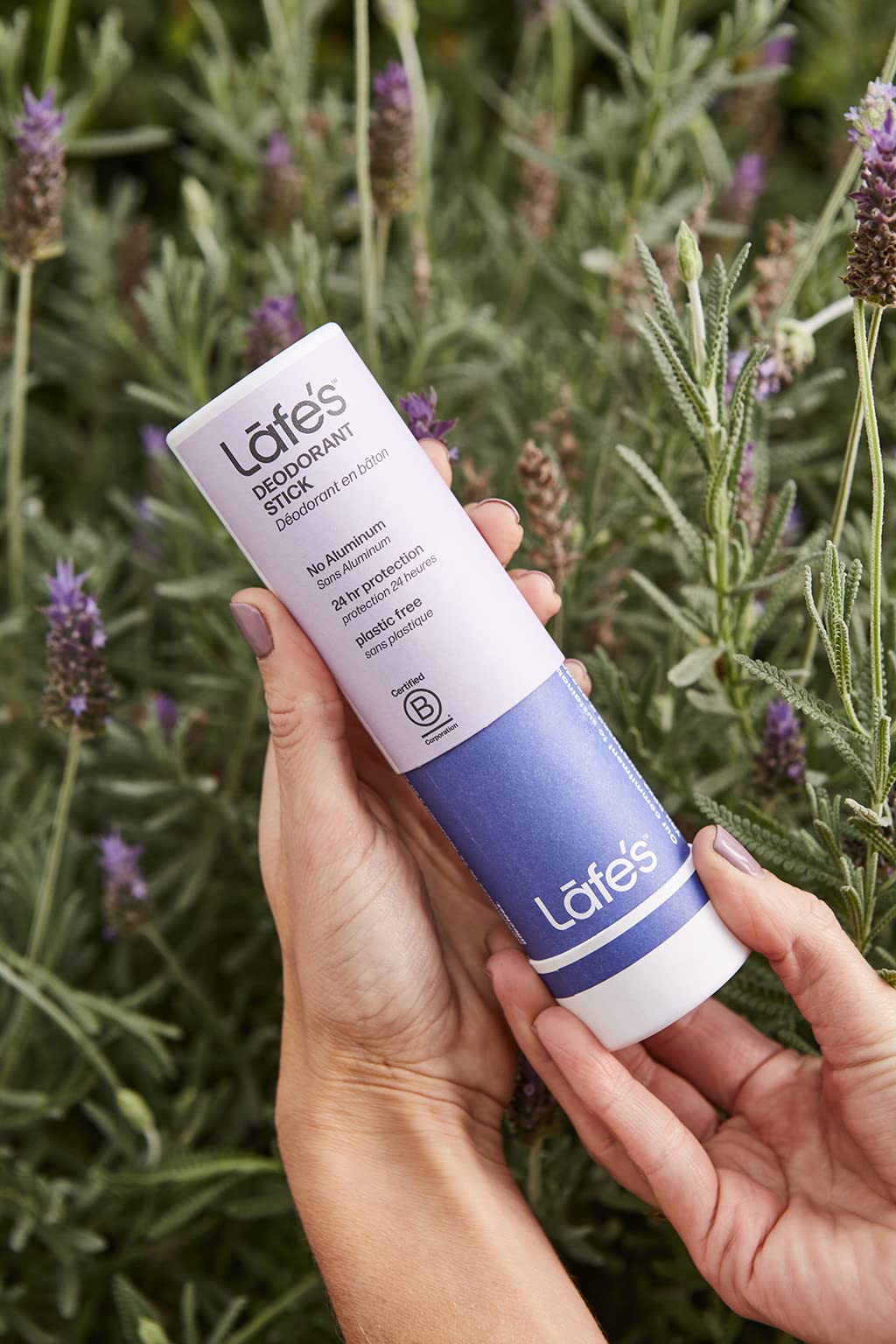 Lafe's Natural Deodorant Lavender & Aloe | Plastic-Free Paper Packaging | 24-Hour Protection