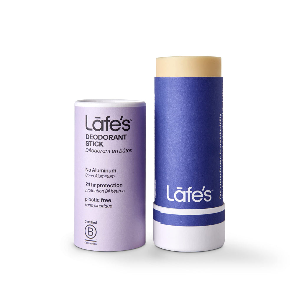 Lafe's Natural Deodorant Lavender & Aloe | Plastic-Free Paper Packaging | 24-Hour Protection
