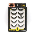 Laflare Silk Lashes 3D Faux Mink – 5 Pairs Knitted Style
