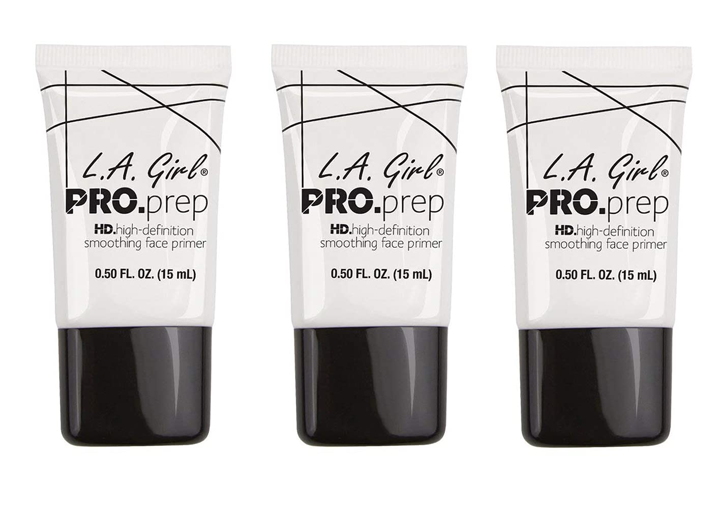 L.A. Girl High Definition Smoothing Face Primer with Vitamin E — 3-Pack (0.5 fl oz each)
