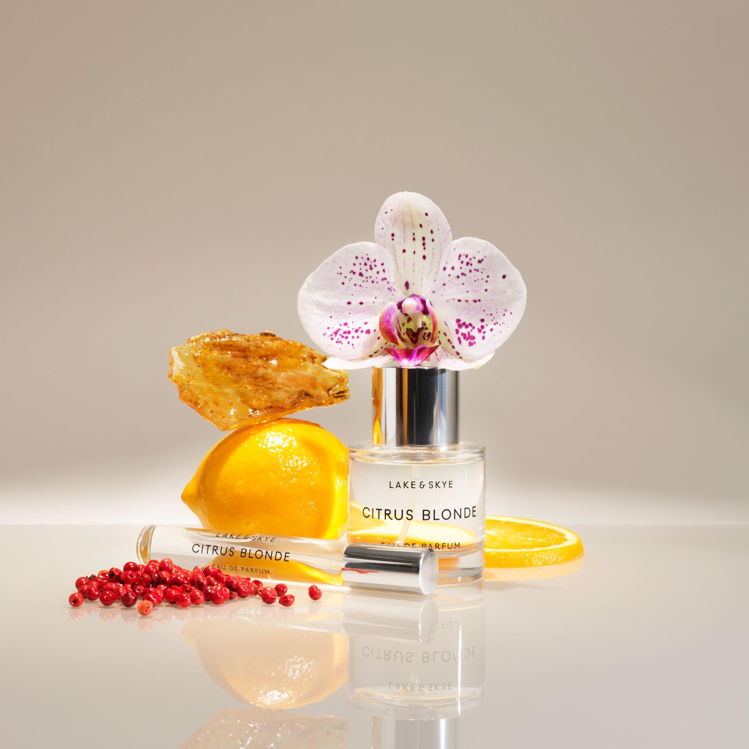 Lake & Skye Citrus Blonde 15mL EDP Travel Spray – Bergamot, Cedarwood, Floral