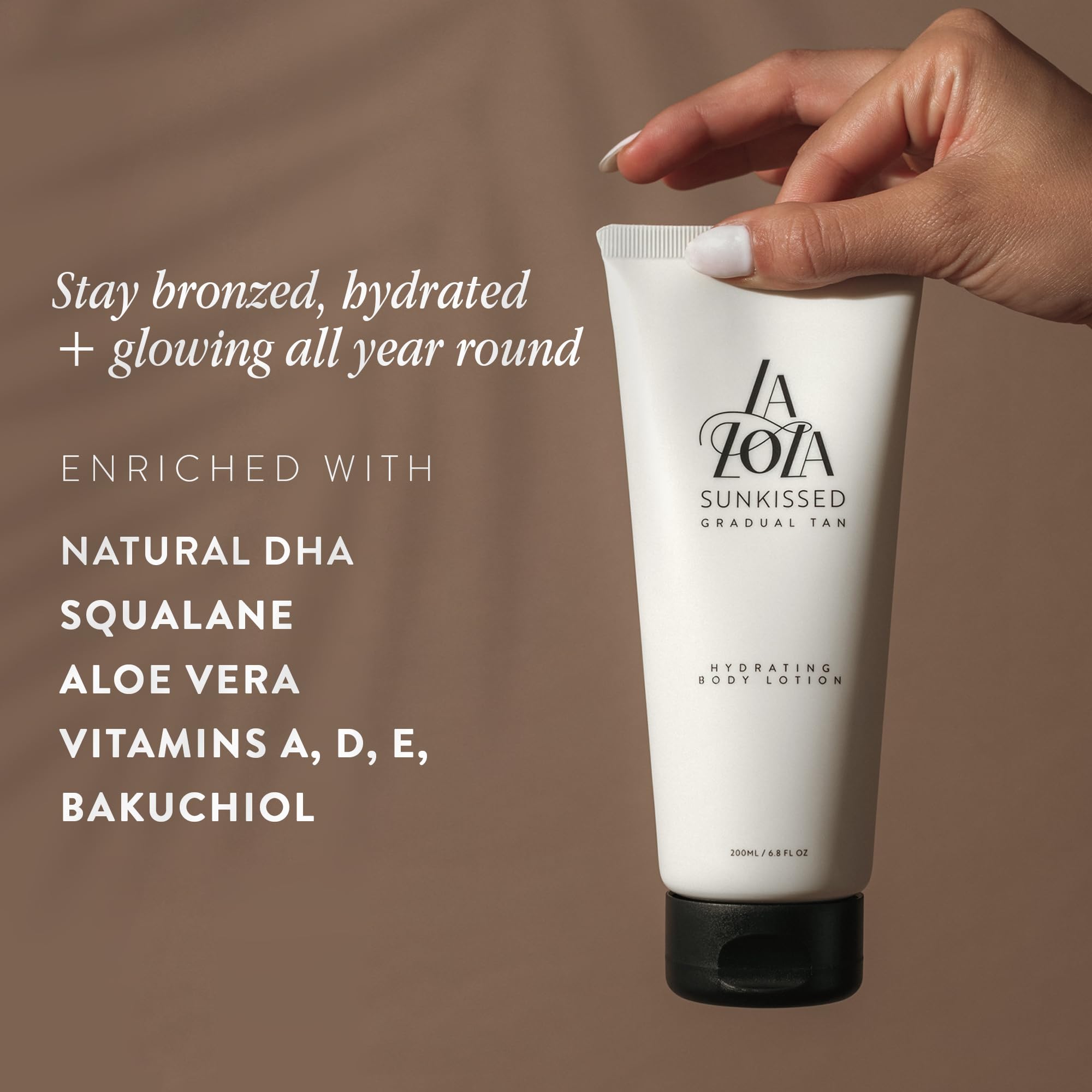 LALOLA Sunkissed Hydrating Self Tanning Lotion | Gluten Free, Vegan, Cruelty Free