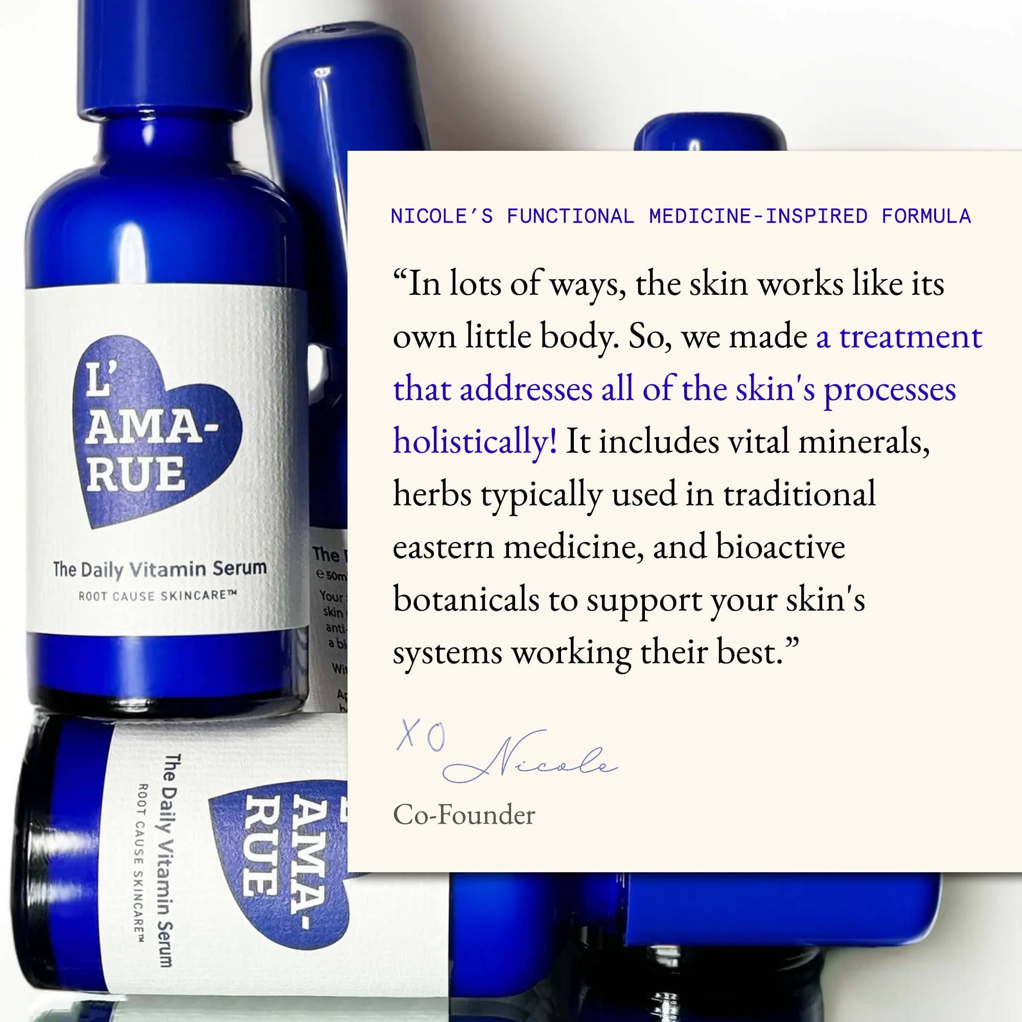 L'AMA-RUE L'AMARUE The Daily Vitamin Serum – Hydration, Brightening & Radiance Boost | 1.7 fl oz