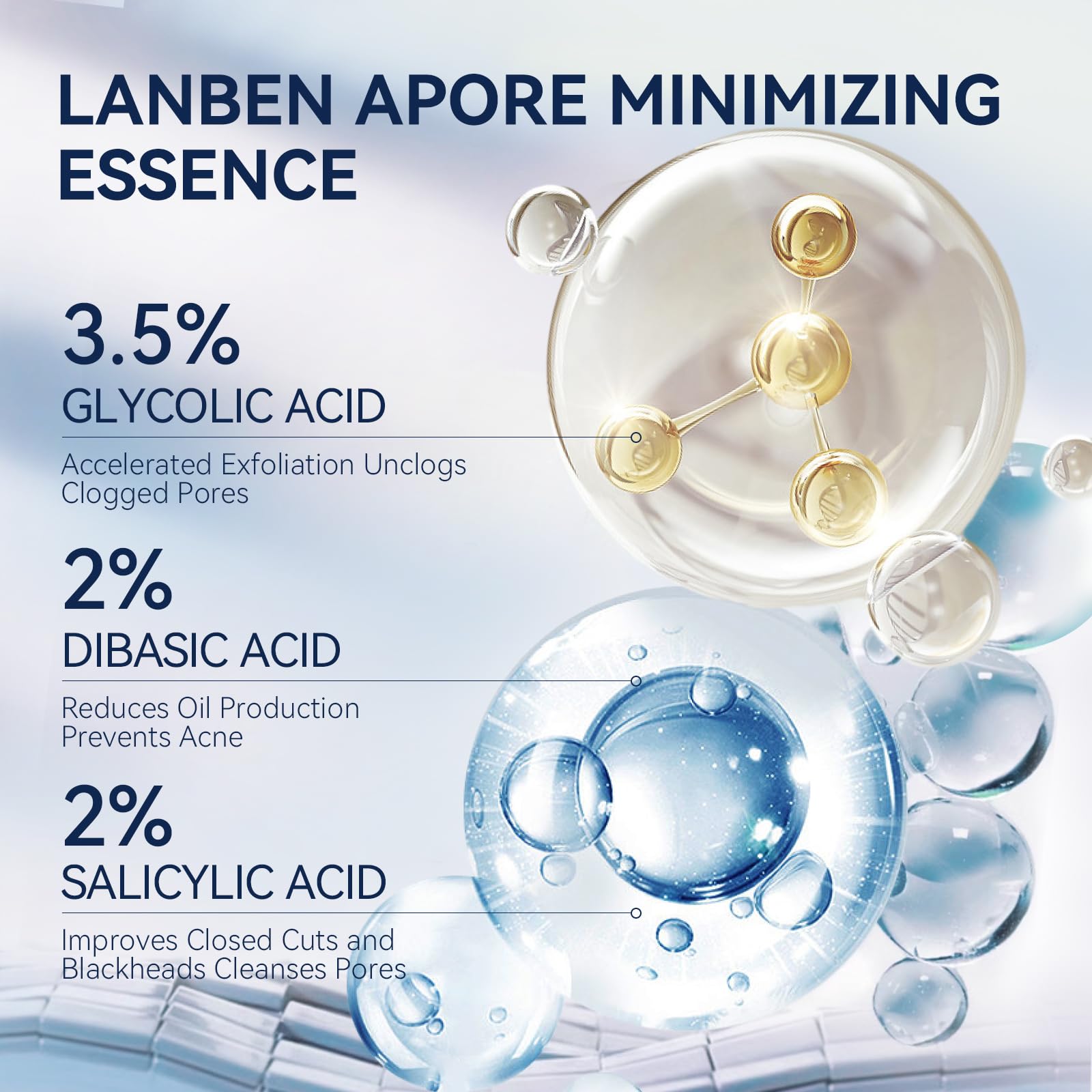 LANBENA 3 in 1 Blackhead Removal Set — Pore Strips, Serum & Removal Papers