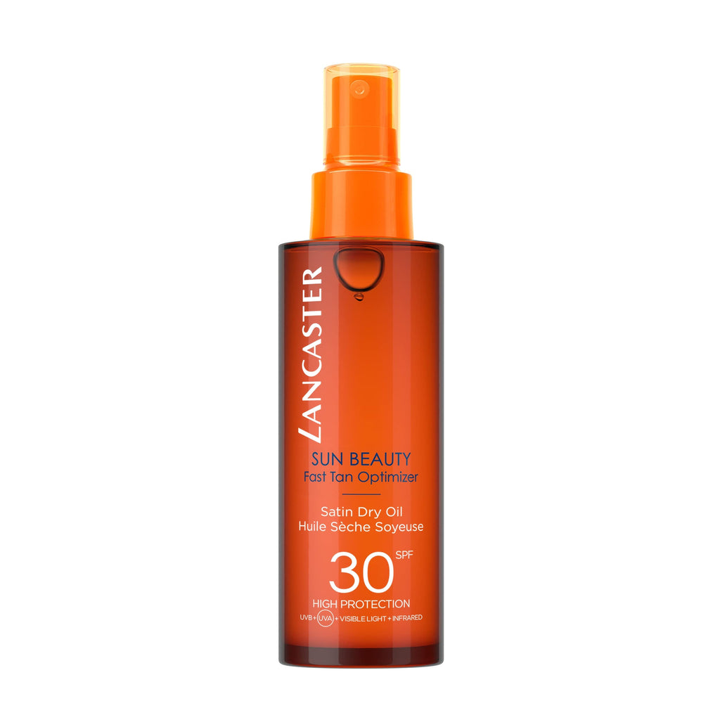 Lancaster Sun Beauty Satin Sheen Oil SPF30 – Fast Tan Optimizer, 5 Fl Oz