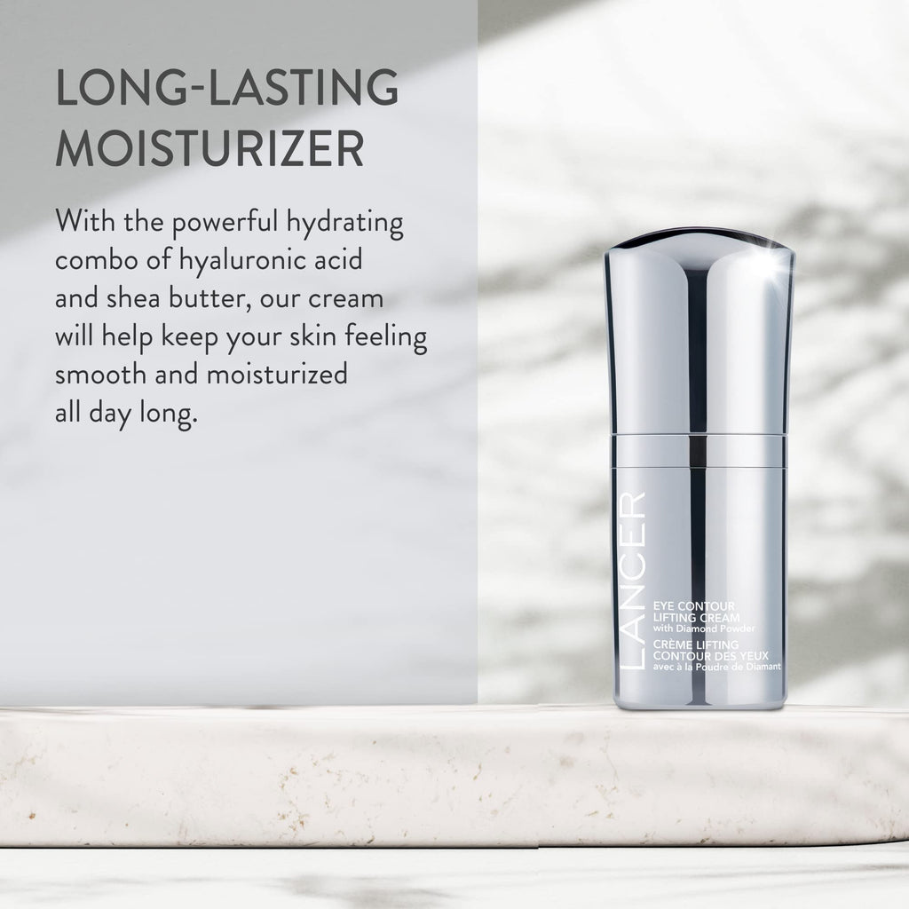 Lancer Eye-Contour Lifting Cream – Diamond Powder, Hyaluronic Acid, 0.5 oz