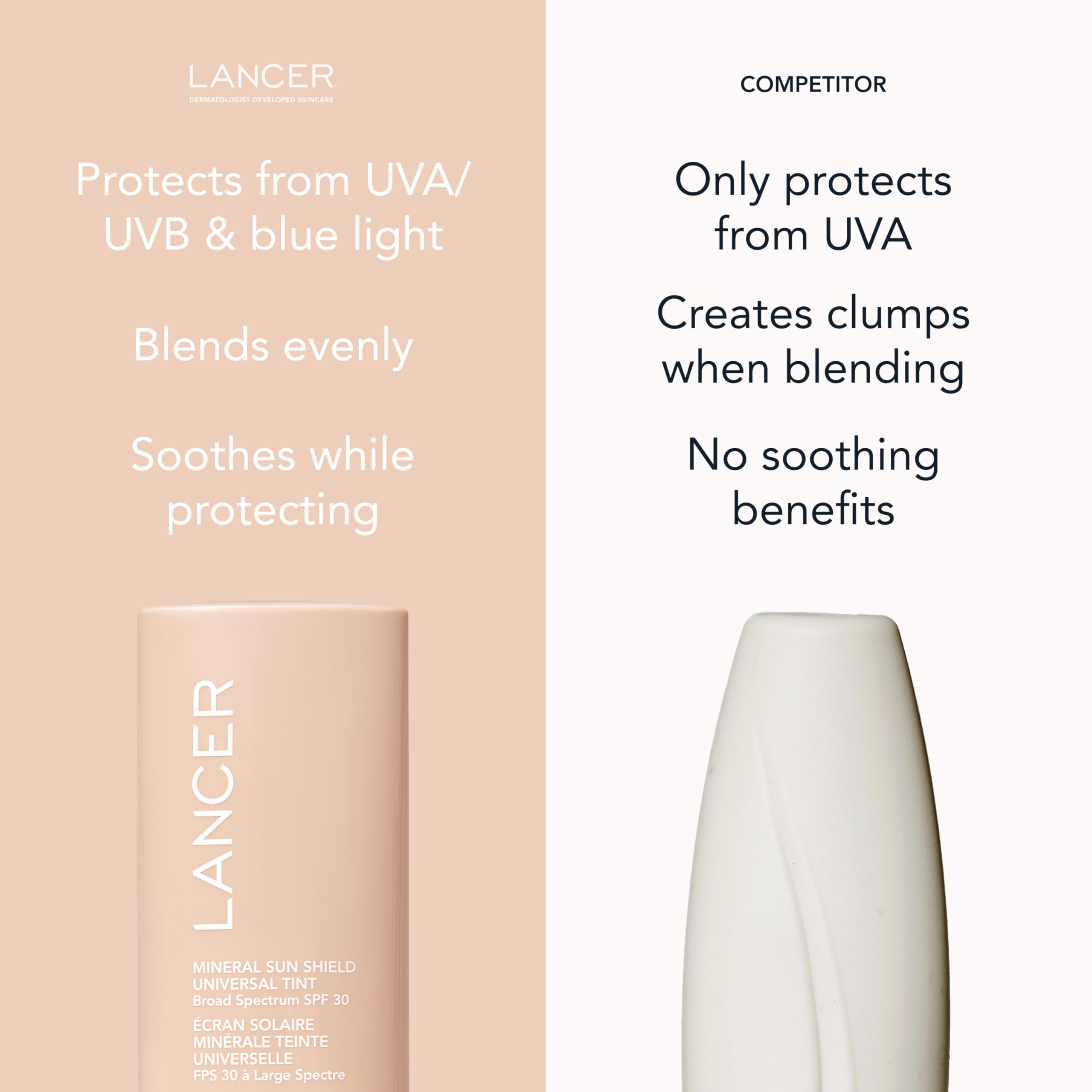 Lancer Mineral Sun Shield Universal Tint SPF 30 – 2 fl oz