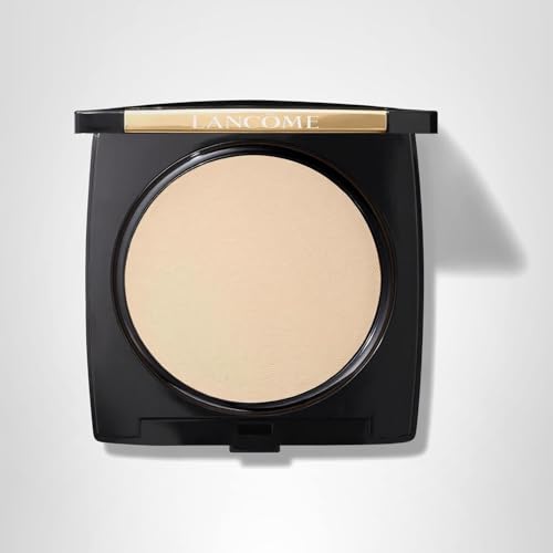 Lancôme Dual Finish Powder Foundation – Natural Matte, Sheer-to-Full Coverage, Longwear, Shine Control | 205 Neutrale II Warm