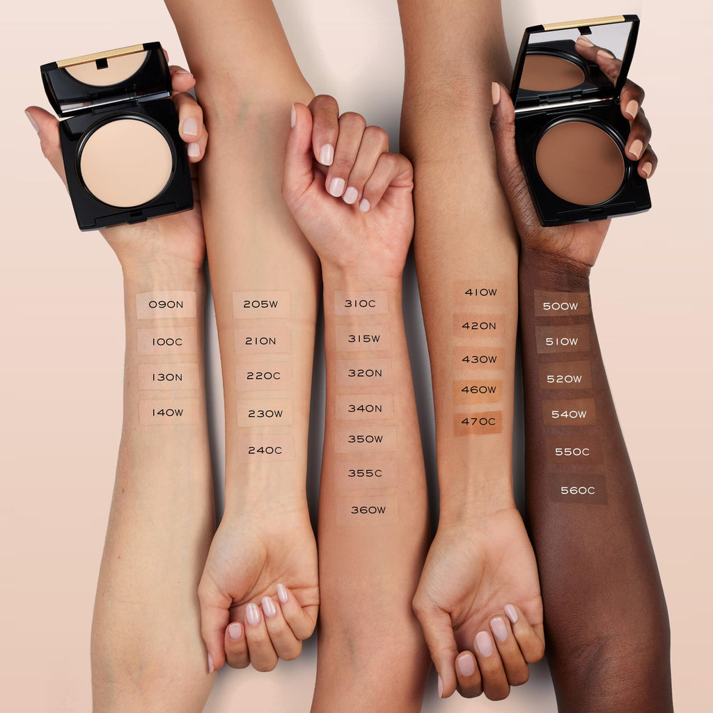 Lancôme Dual Finish Powder Foundation — Natural Matte Finish, Sheer-to-Full Coverage, Longwear | 520 Suede Warm