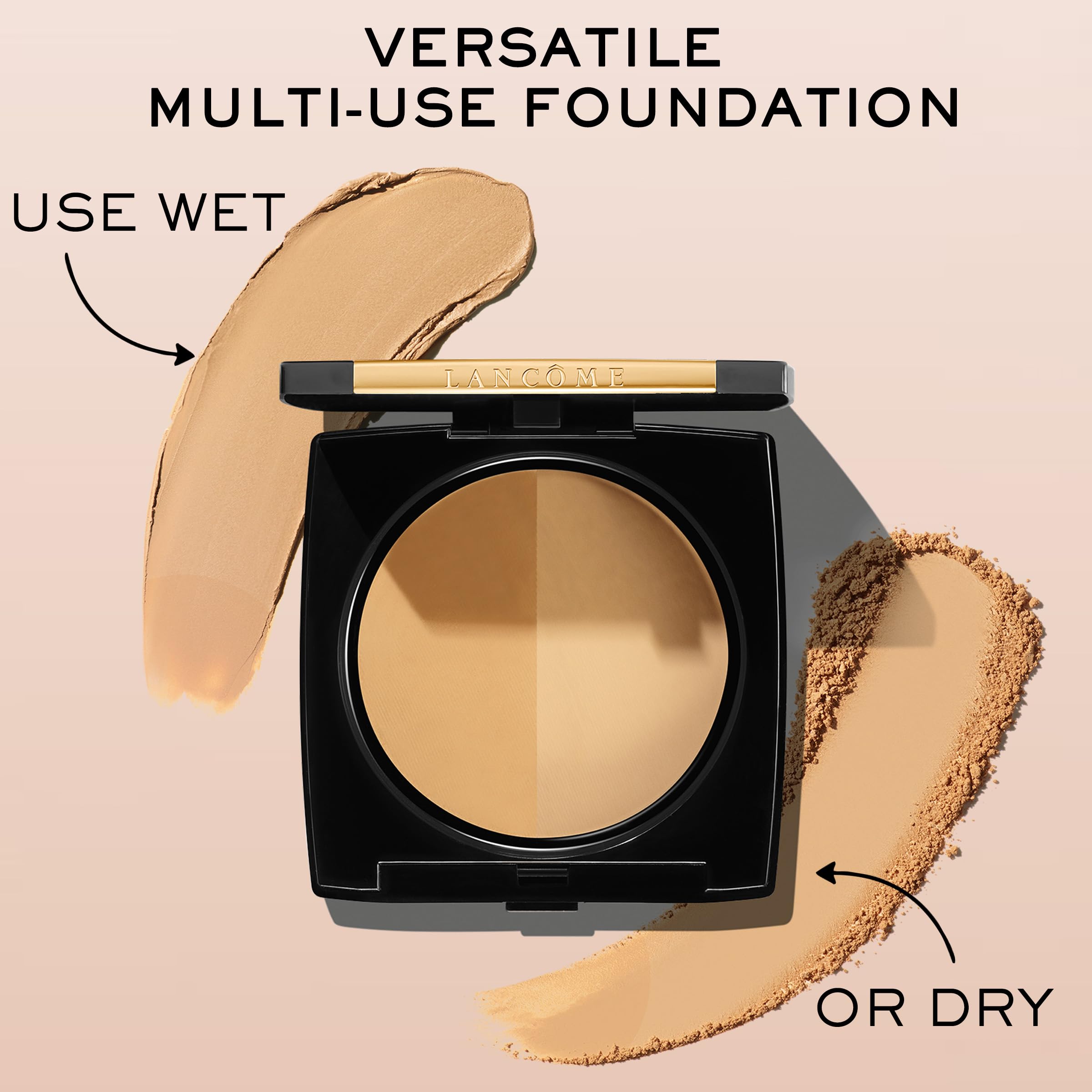 Lancôme Dual Finish Powder Foundation - Natural Matte Finish, Sheer-to-Full Coverage, Longwear, Shine Control (355 Bisque Cool)