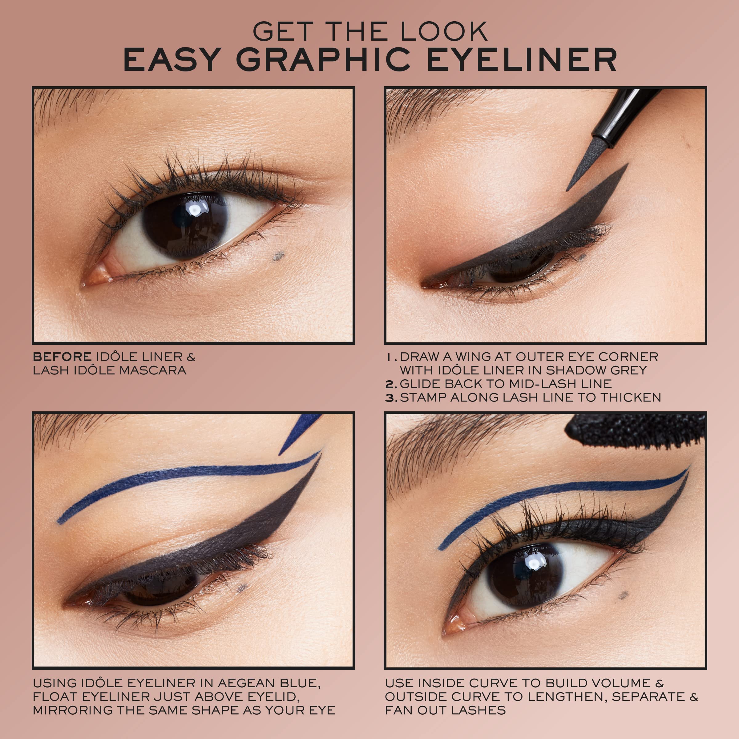 Lancôme Idôle Liner Waterproof Liquid Eyeliner – Green, Ultra-Precise & Long-Wear