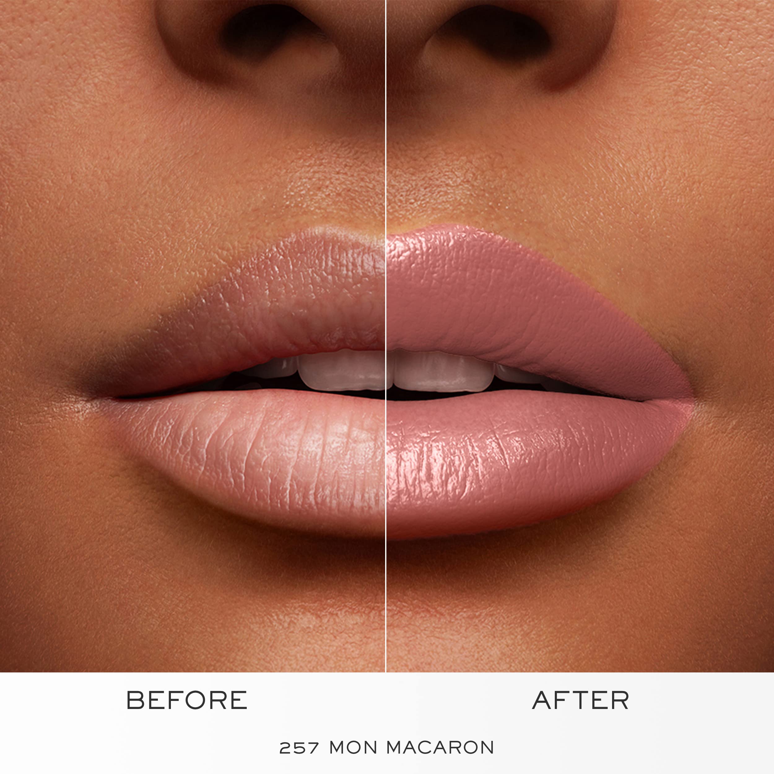 Lancôme L'Absolu Rouge Hydrating Cream Lipstick – 18HR Comfort, Smudge-Resistant (Shade 257 Mon Macaron)