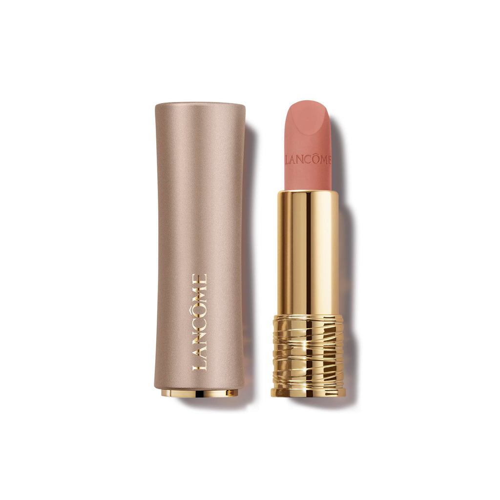Lancôme L'Absolu Rouge Intimatte – First Kiss (Warm Peachy Brown) Buildable Matte Lipstick