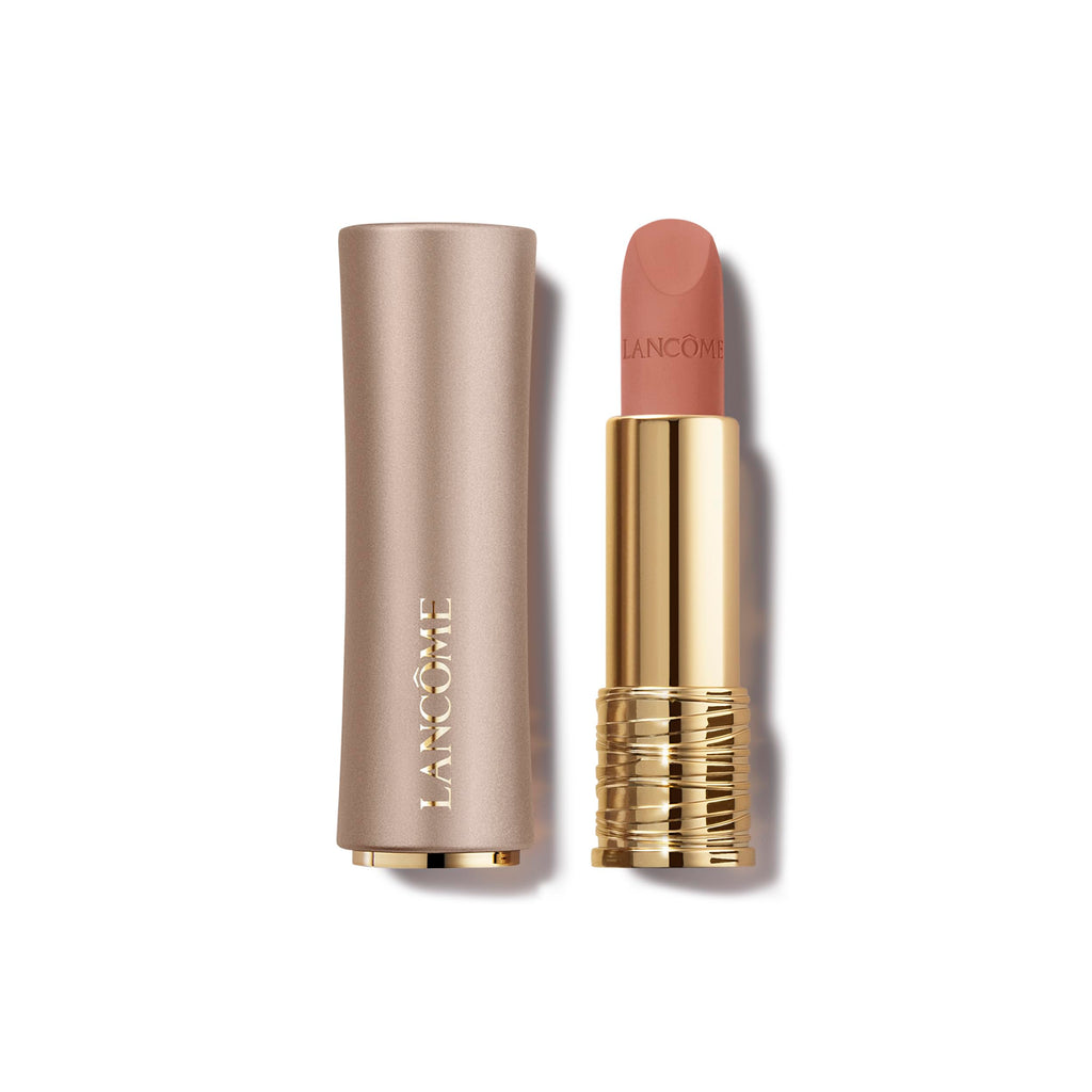 Lancôme L'Absolu Rouge Intimatte Hydrating Matte Lipstick – Buildable Color in Lovers Whispers (Warm Rosewood Nude)