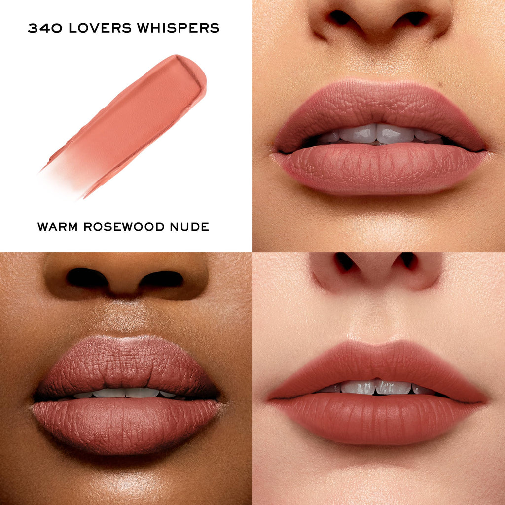 Lancôme L'Absolu Rouge Intimatte Hydrating Matte Lipstick – Buildable Soft Matte Finish, Up To 24HR Comfort – 340 Lovers Whispers