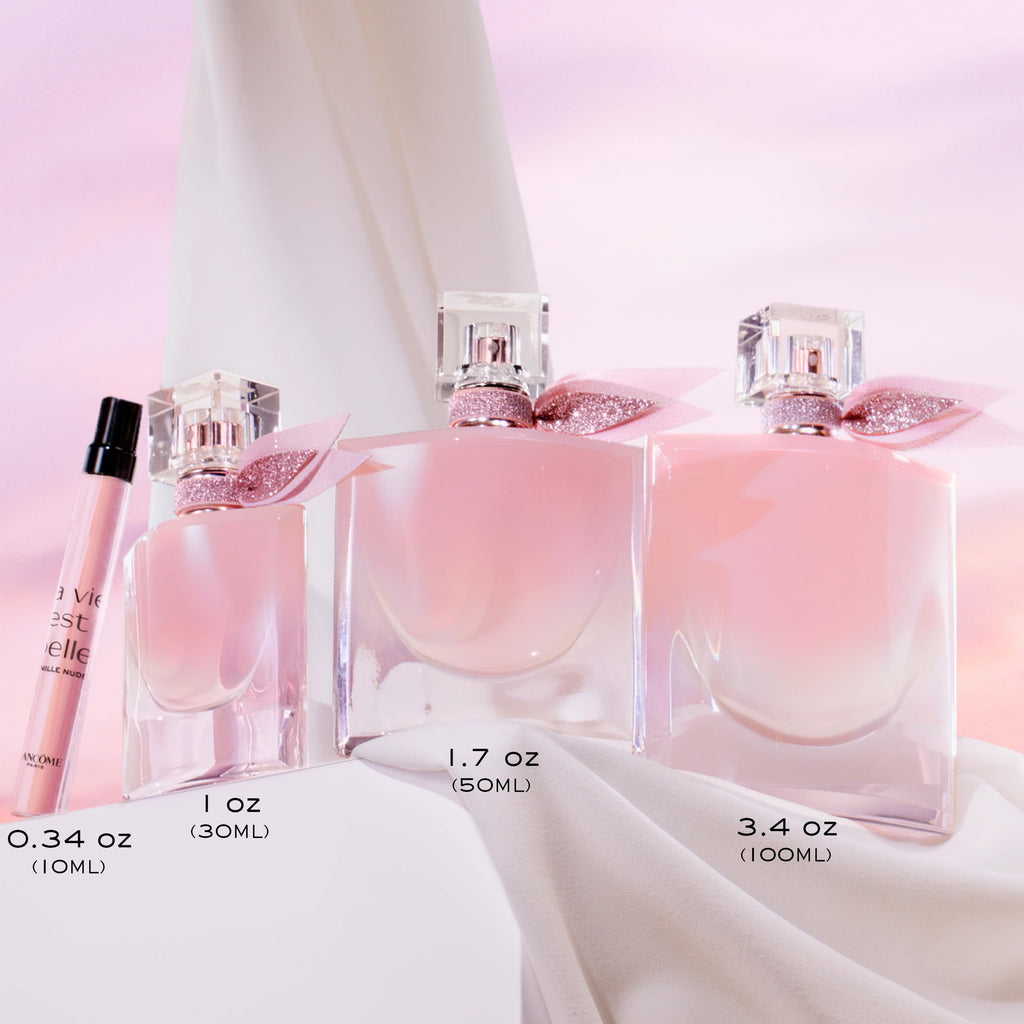 Lancôme La Vie Est Belle La Vie Vanille Nude Eau de Parfum – Floral Gourmand Scent with Solar Jasmine, Vanilla & White Musk | 0.34 Fl Oz