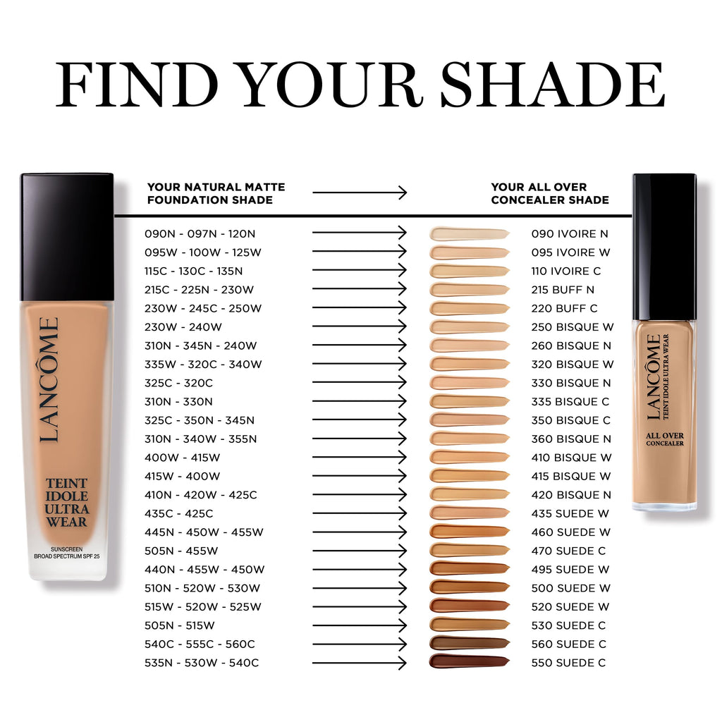 Lancôme Teint Idole Ultra Wear Concealer – Hydrating Full Coverage, Natural Matte Finish, 24H Wear, 350 Bisque Cool