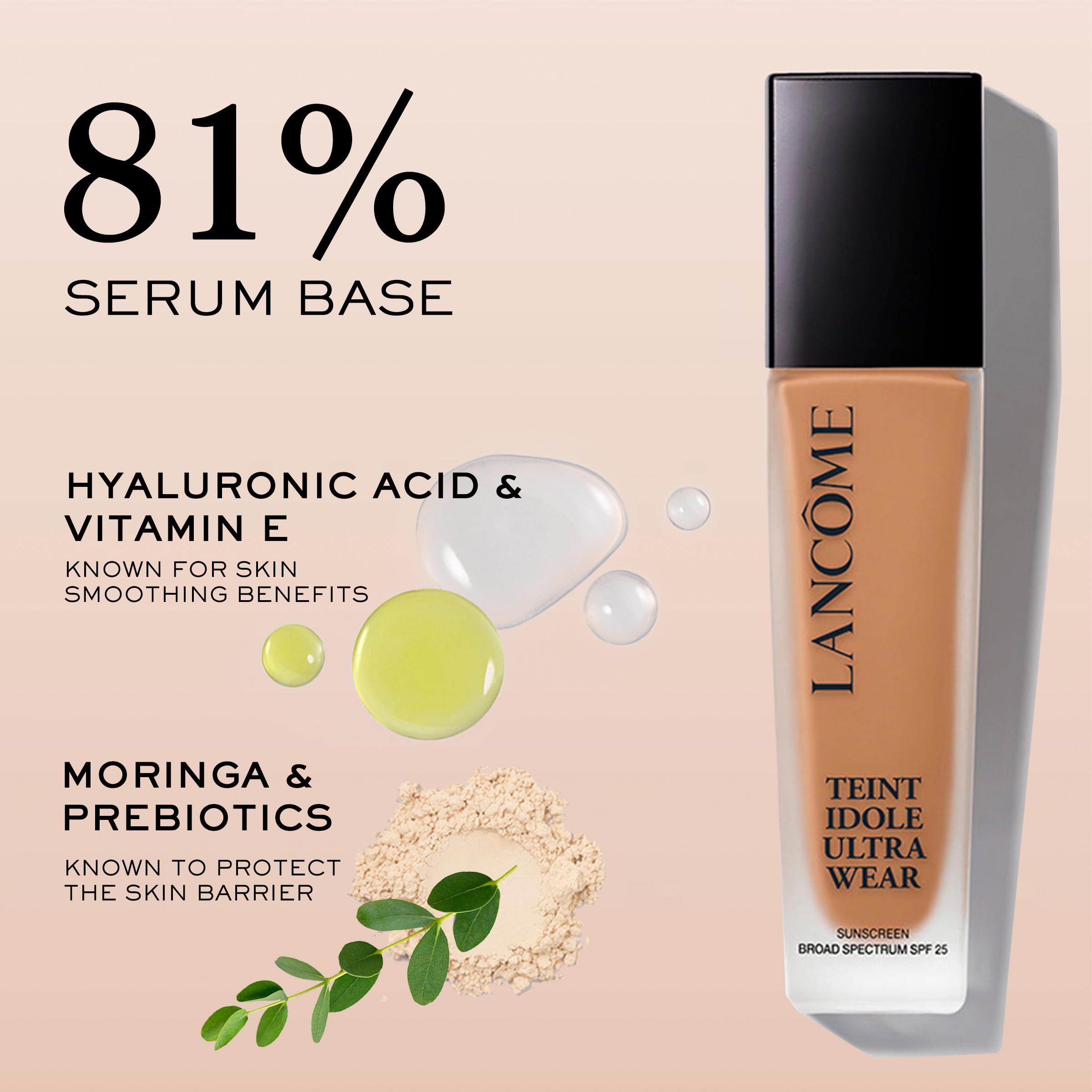 Lancôme Teint Idole Ultra Wear Foundation - Longwear Matte Finish, Hydrating, 24HR, Shade 220C